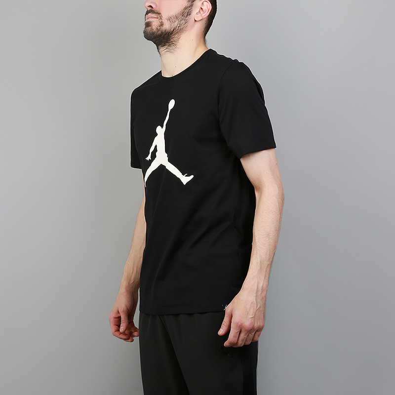 мужская черная футболка Jordan Iconic Jumpman Tee 908017-010 - цена, описание, фото 3